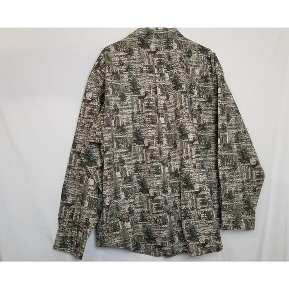 Cabela’s Camo Real Tree Heavy Long Sleeve Button Up Hunting Shirt Men's Size 2XL - Picture 3 of 8